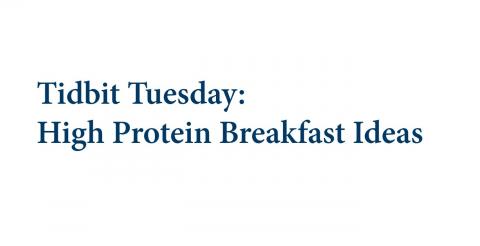 Tidbit Tuesday: High Protein Breakfast Ideas